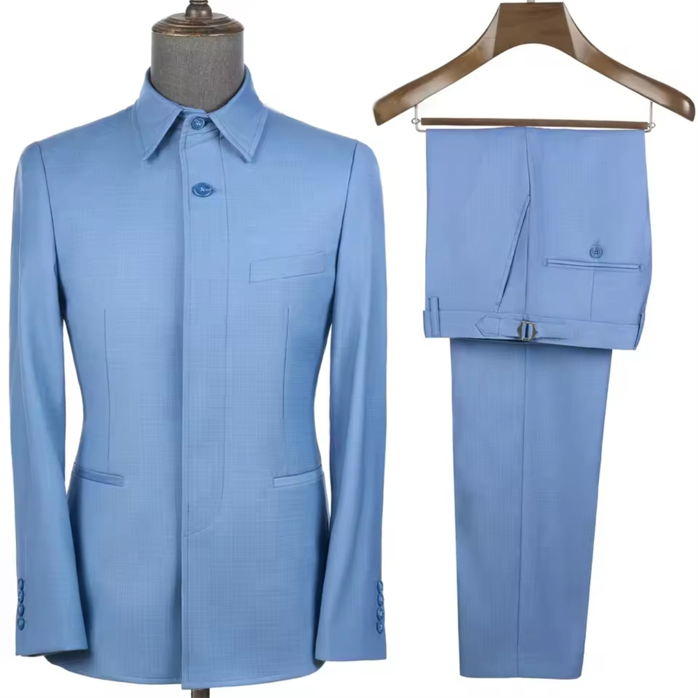 Men Formal Wear Jacket - Maßgeschneiderte Safari-Anzüge für Herren, 2-teilig, lässige