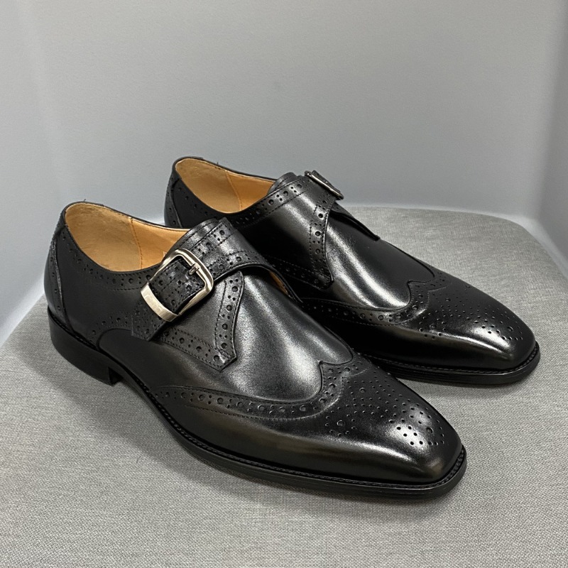 Men'S Formal Party Wear Shoes - Männer Casual Schuhe Carving Leder Einzelnen