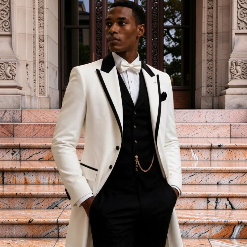 Men Formal Wear Jacket - 3-teilige Hochzeitsanzüge für Herren Slim Fit