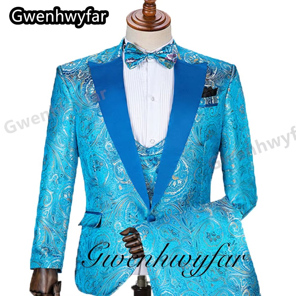 Men Formal Wear Jacket - Gwenhwyfar Muster Männer Anzüge Ehe Junge