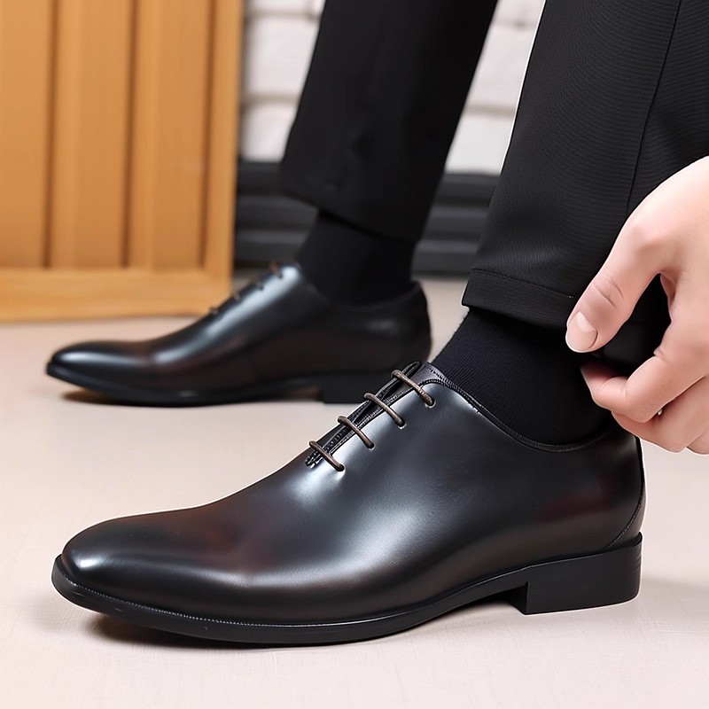 Men Formal Wear Design - Designer Echtleder Herren Wholecut Oxford Schuhe