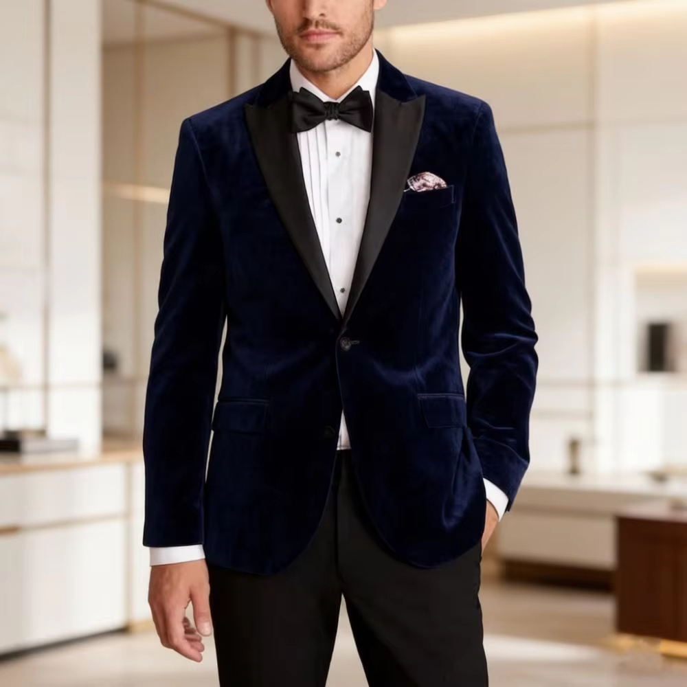 Samt-Anzug für Herren Slim Fit – Men'S Formal Wear For Reception Bewertung und Preis
