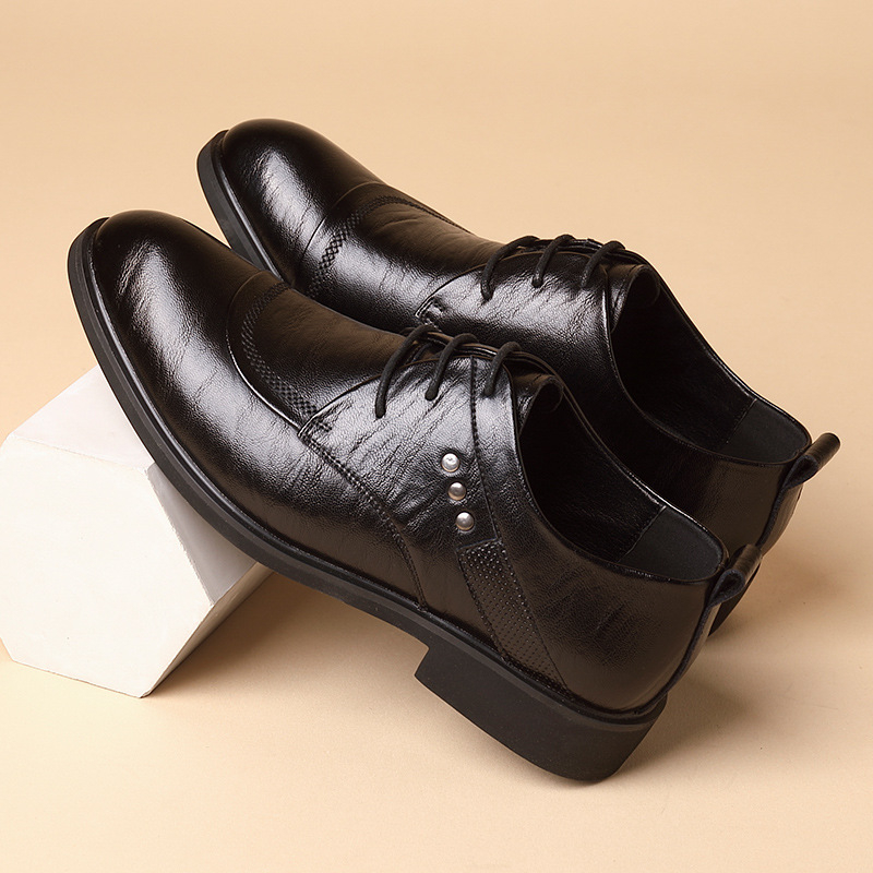 Lederschuhe im Oxford-Stil mit – Formal Men Daily Wear Shoes Bewertung und Preis