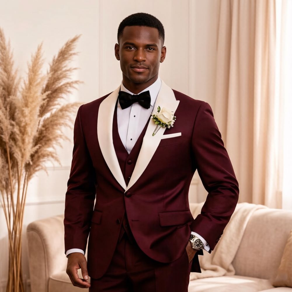 3-teiliger formeller Herrenanz – Men'S Formal Wear For Reception Bewertung und Preis