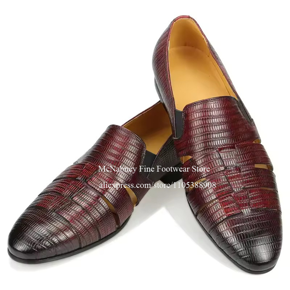 Atmungsaktive Ausschnitt-Loafe – Formal Men Daily Wear Shoes Bewertung und Preis