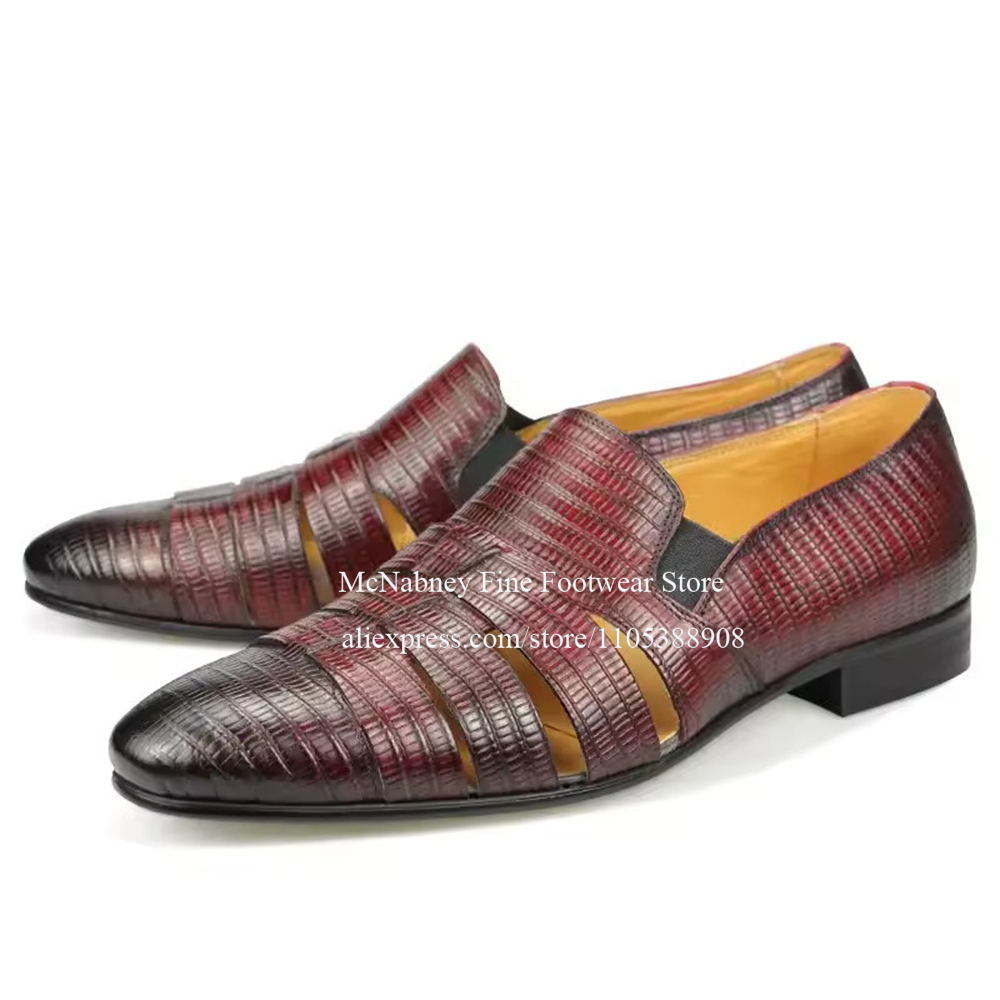 Atmungsaktive Ausschnitt-Loafe – Formal Men Daily Wear Shoes Bewertung und Preis