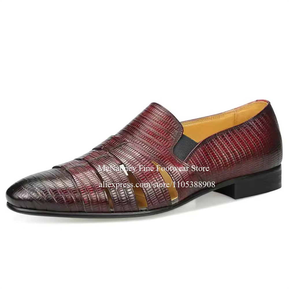 Atmungsaktive Ausschnitt-Loafe – Formal Men Daily Wear Shoes Bewertung und Preis