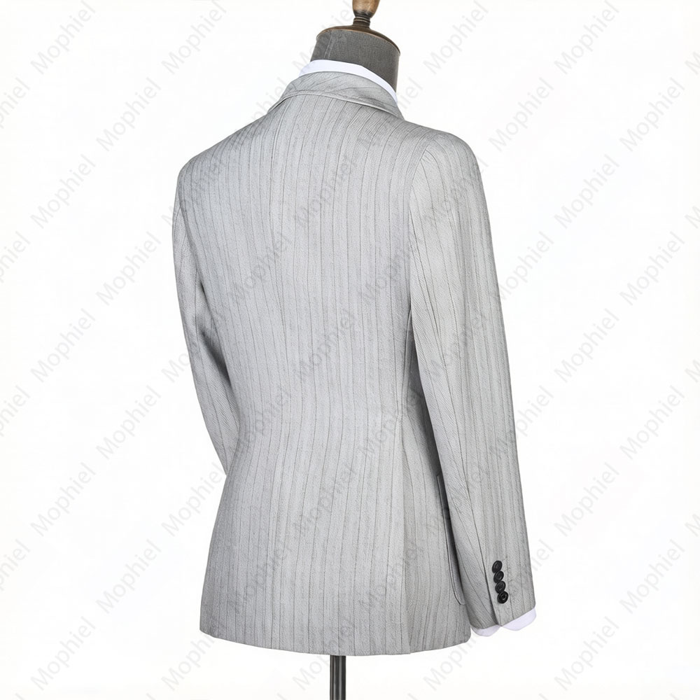 Mophiel Hellgrauer Herrenanzug – Men Formal Wear Jacket Bewertung und Preis
