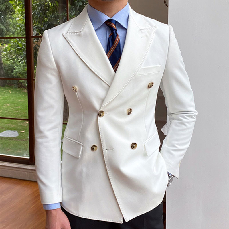 Solide Hochzeit Männer Anzüge  – Men Formal Wear With Coat Bewertung und Preis