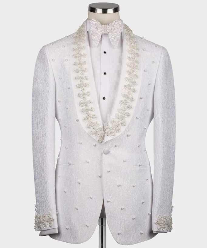 Weiße Hochzeitsanzüge für Herr – Men Formal Wear With Coat Bewertung und Preis