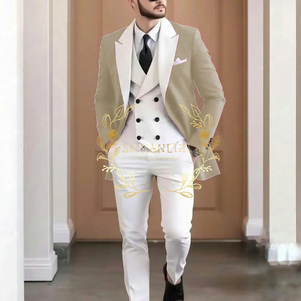 Eleganter burgunderroter 3-tei – Men Formal Wear Jacket Bewertung und Preis
