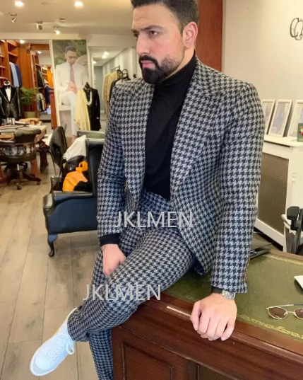 Hahnentritt-Herrenanzüge, 2-te – Men Formal Wear Jacket Bewertung und Preis