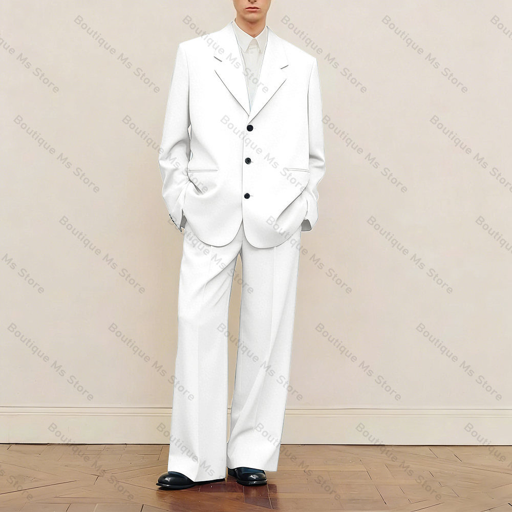 Schwarzes, übergroßes Anzugset – Men Formal Wear Jacket Bewertung und Preis