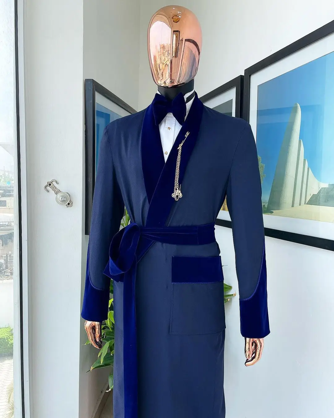 Maßgeschneiderter königsblauer – Men Formal Wear With Coat Bewertung und Preis